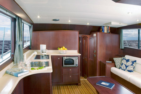 Huckins Yacht, an interior.