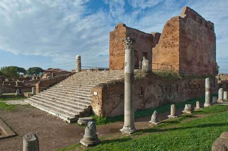 Temple at Ostia Antica, Italy