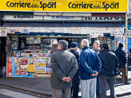 A news stand