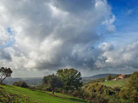 The road to Calcata